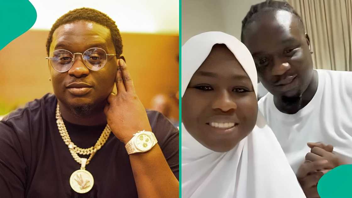 Wande Coal's 41st birthday video showed an Islamic gathering at home.