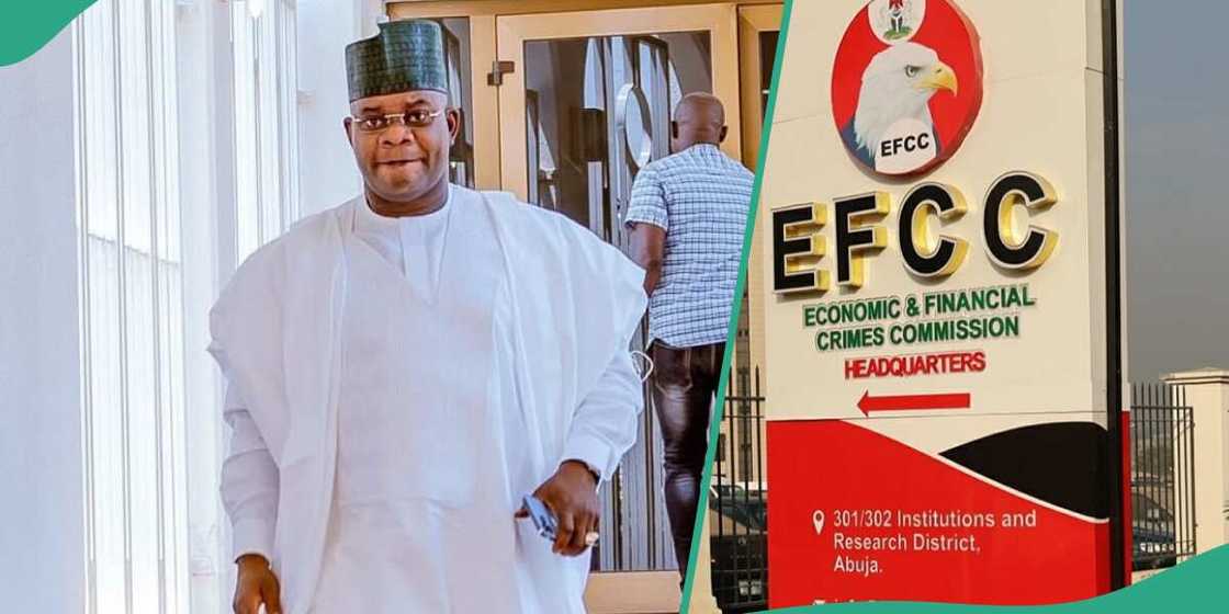 Majiya ta yi magana kan halin da ake ciki game da tserewar Yahaya Bello daga tuhumar EFCC