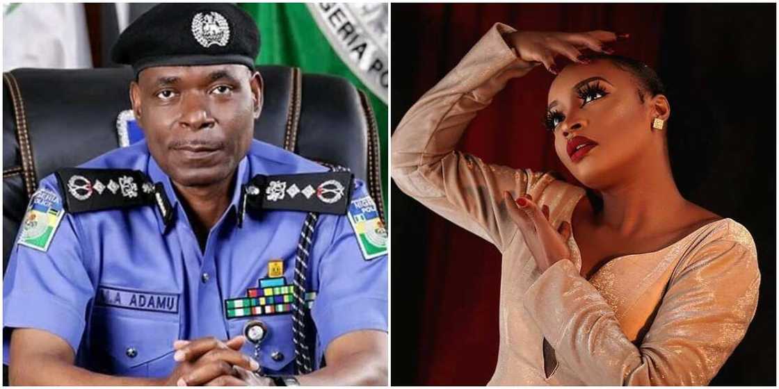 IGP and actress Rahama Sadau IGP and actress Rahama Sadau