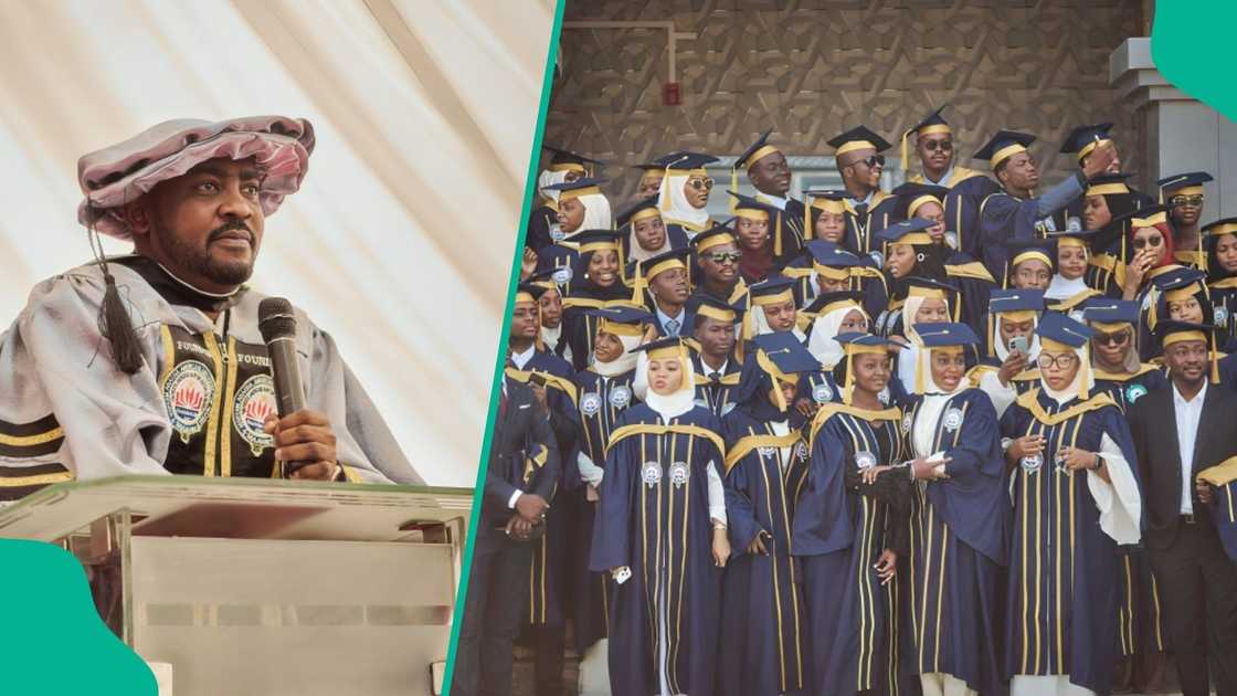 Maryam Abacha American University of Nigeria (MAAUN) awards fully funded foreign scholarships to 43 first-class graduates at its inaugural convocation. Maryam Abacha American University of Nigeria (MAAUN) awards fully funded foreign scholarships to 43 first-class graduates at its inaugural convocation.