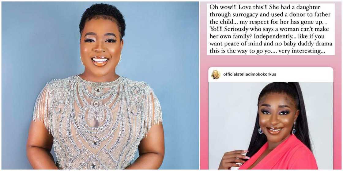 OAP Moet Abebe congratulates Ini Edo for welcoming a child through surrogacy