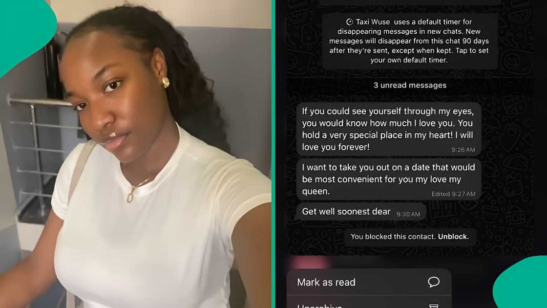 Nigerian lady sacks driver who sent her disturbing love message Nigerian lady sacks driver who sent her disturbing love message