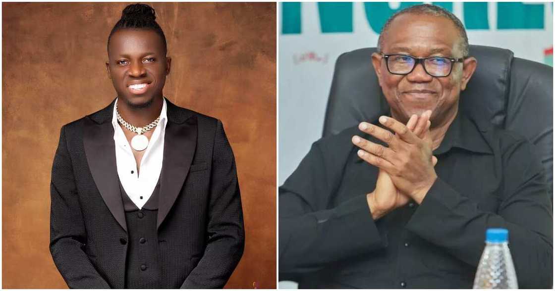 Comedian Akpororo taunts Peter Obi. Comedian Akpororo taunts Peter Obi.