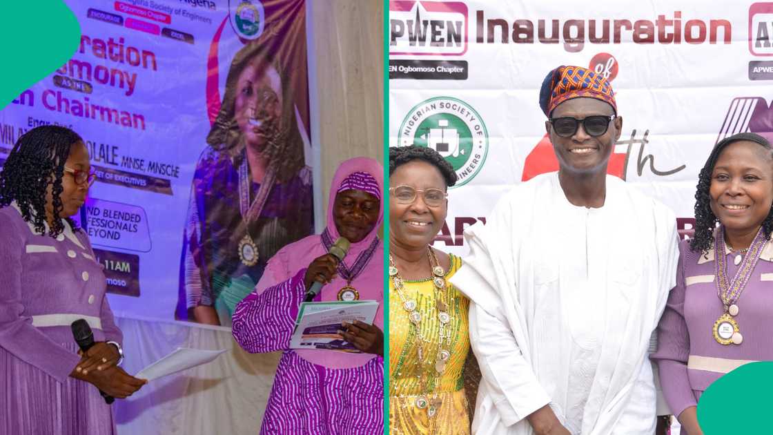 Prof. Funmilayo Osuolale succeeding Engr. Prof. T.B. Onifade as chairman of APWEN Ogbomoso Chapter. Prof. Funmilayo Osuolale succeeding Engr. Prof. T.B. Onifade as chairman of APWEN Ogbomoso Chapter.
