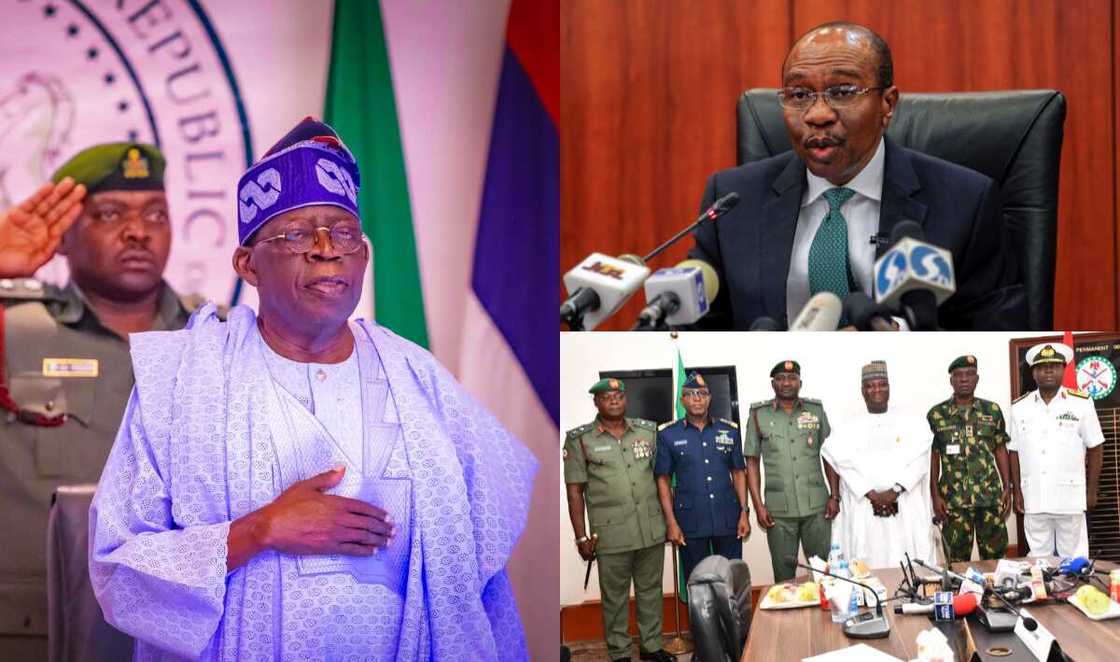 Tinubu, Emefiele, Service Chiefs Tinubu, Emefiele, Service Chiefs