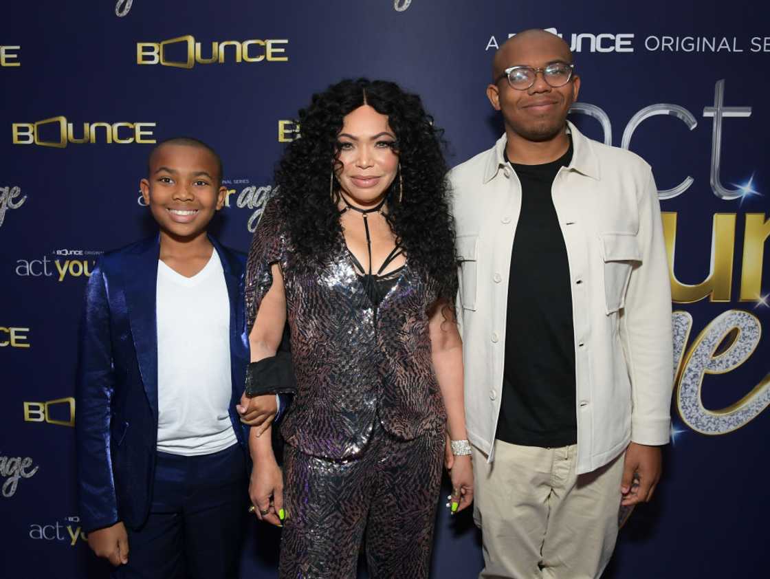 Tisha Campbell with Ezekiel Martin and Xen Martin at Beverly Hills in West Hollywood, California Tisha Campbell with Ezekiel Martin and Xen Martin at Beverly Hills in West Hollywood, California