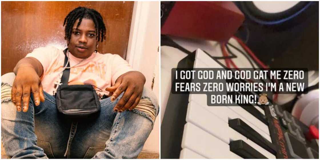 I Got God and I'm a New Born King, Barry Jhay Says as Ordeal of Late Record Label Boss Blows over I Got God and I'm a New Born King, Barry Jhay Says as Ordeal of Late Record Label Boss Blows over