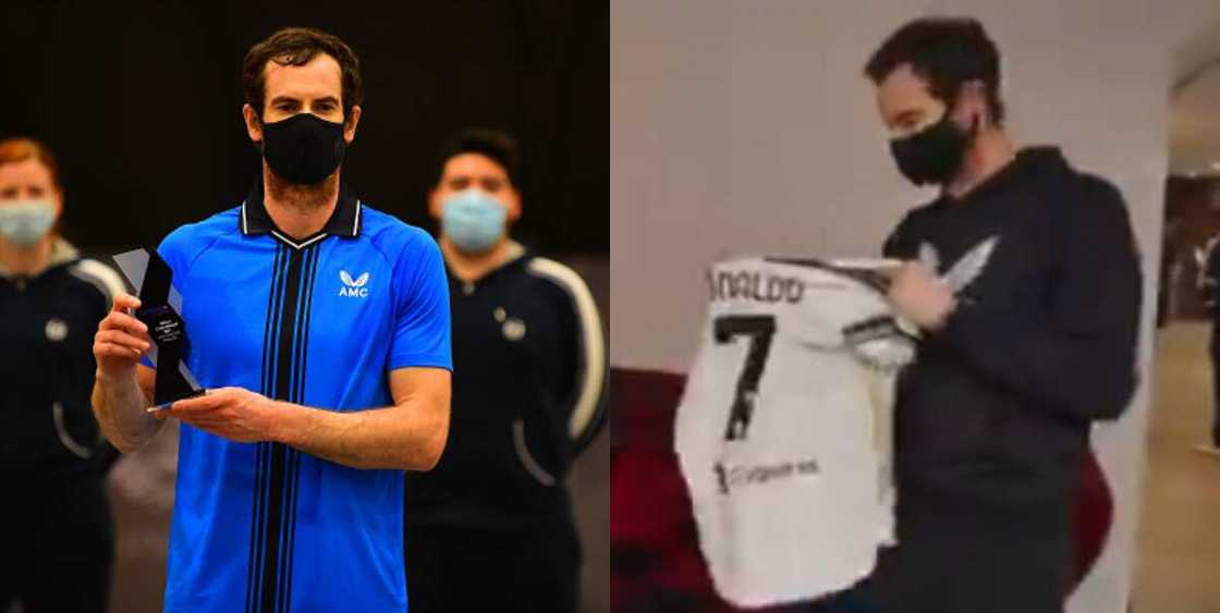 Top British tennis star gets Ronaldo's Juventus signed shirt after dumping Australian Open