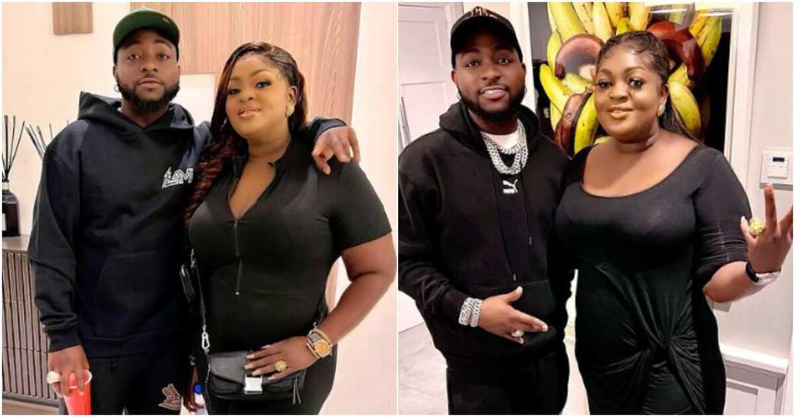 Davido and Eniola Badmus Davido and Eniola Badmus