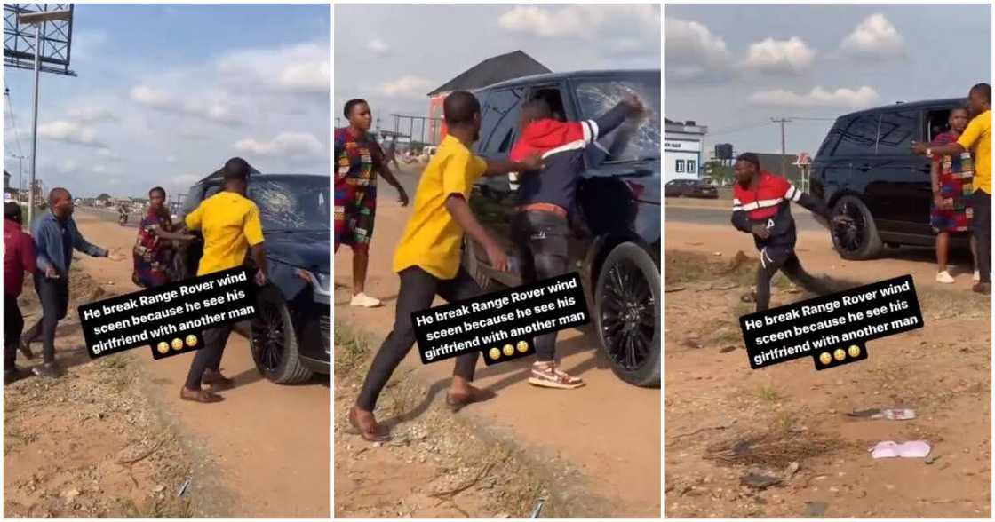 Boyfriend, Range Rover, windscreen, girlfriend