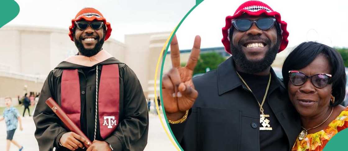 Rapper Odumodu Blvck graduates. Rapper Odumodu Blvck graduates.