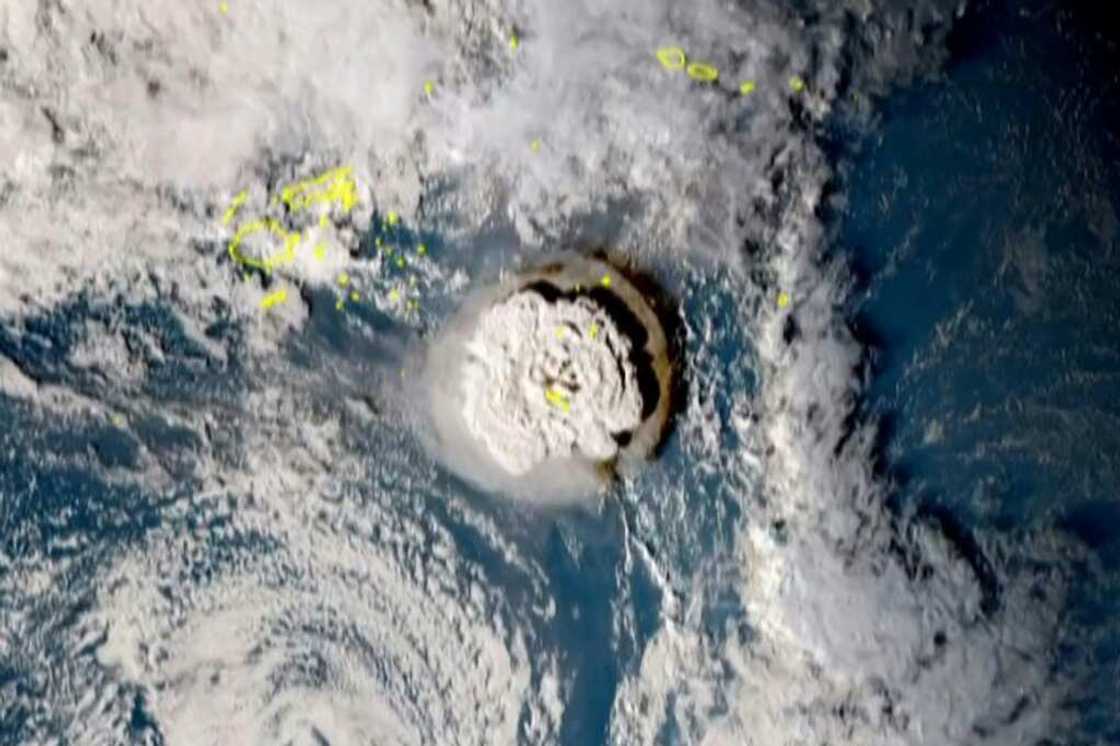 The eruption of the Hunga Tonga-Hunga Ha'apai volcano was so intense it reached beyond the Earth's stratosphere, into the mesosphere The eruption of the Hunga Tonga-Hunga Ha'apai volcano was so intense it reached beyond the Earth's stratosphere, into the mesosphere