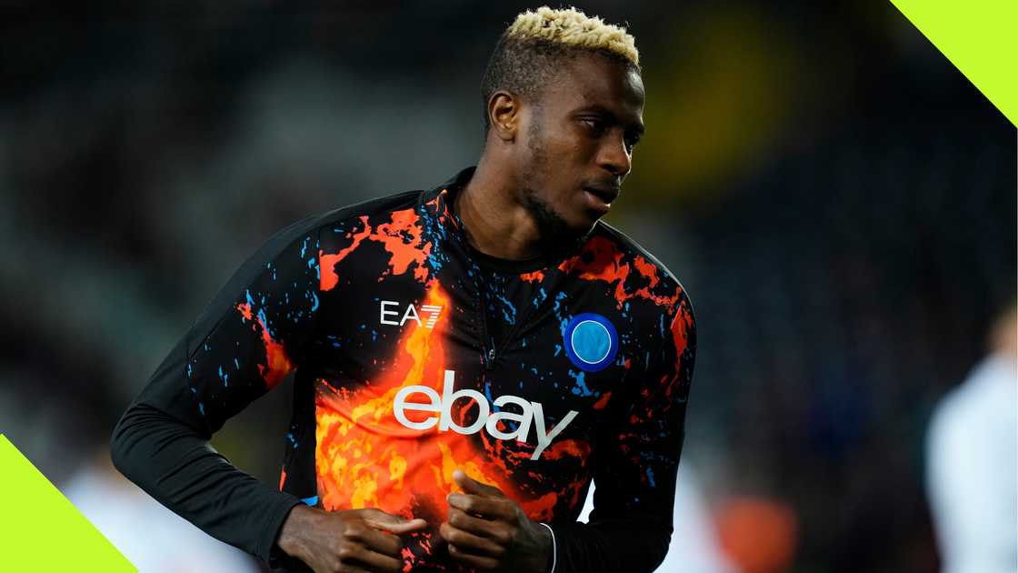 Victor Osimhen recently criticised Finidi George on social media Victor Osimhen recently criticised Finidi George on social media