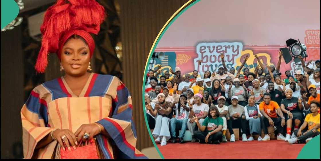Funke Akindele empowers 175 Crew Members. Funke Akindele empowers 175 Crew Members.