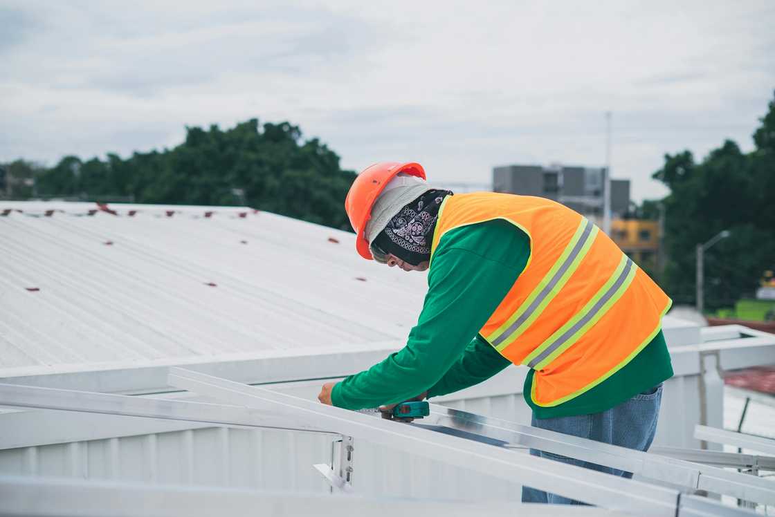 A female civil engineer working on site A female civil engineer working on site