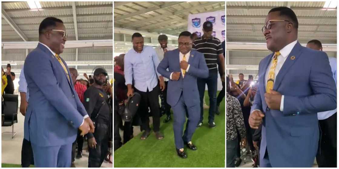 Governor Ayade shows off hot legwork moves in viral video Governor Ayade shows off hot legwork moves in viral video