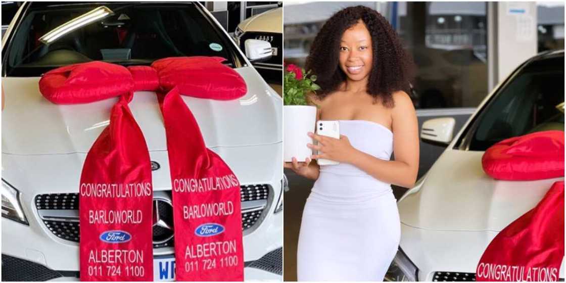 Young lady acquires Mercedes-Benz, shares adorable photos of new whip Young lady acquires Mercedes-Benz, shares adorable photos of new whip