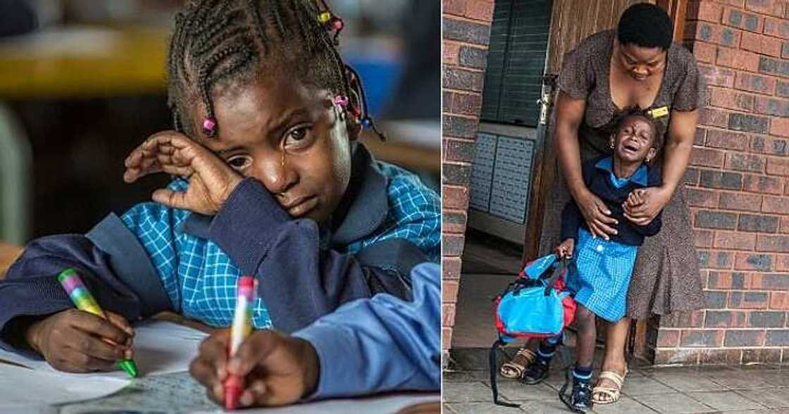 Teachers visit home of pupil who always cries in school Teachers visit home of pupil who always cries in school