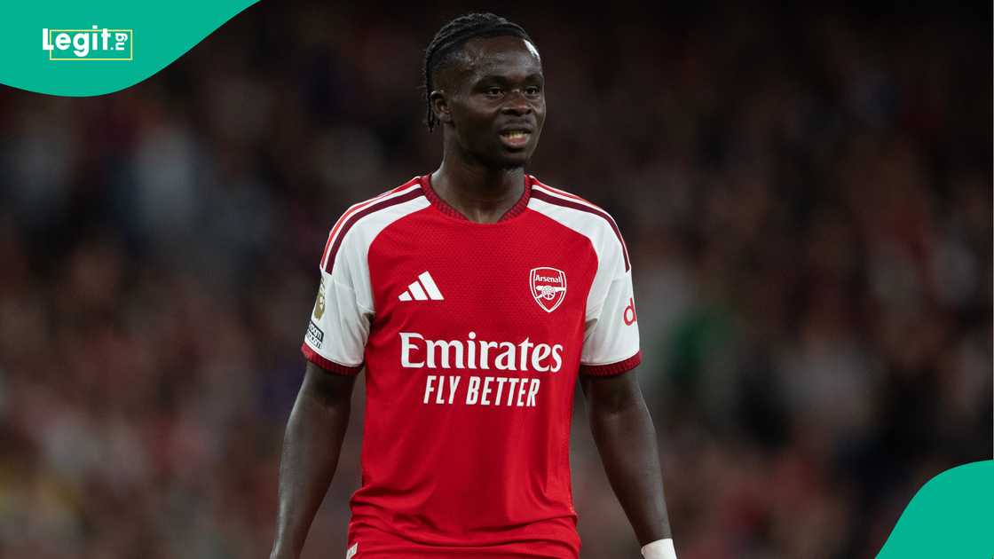Bukayo Saka, Arsenal, Aston Villa, Premier League, England.