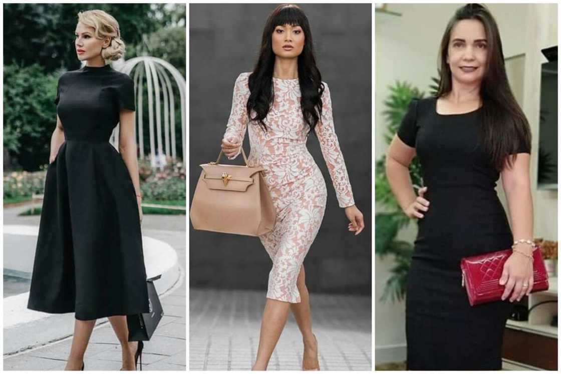 Ladies in formal dresses Ladies in formal dresses