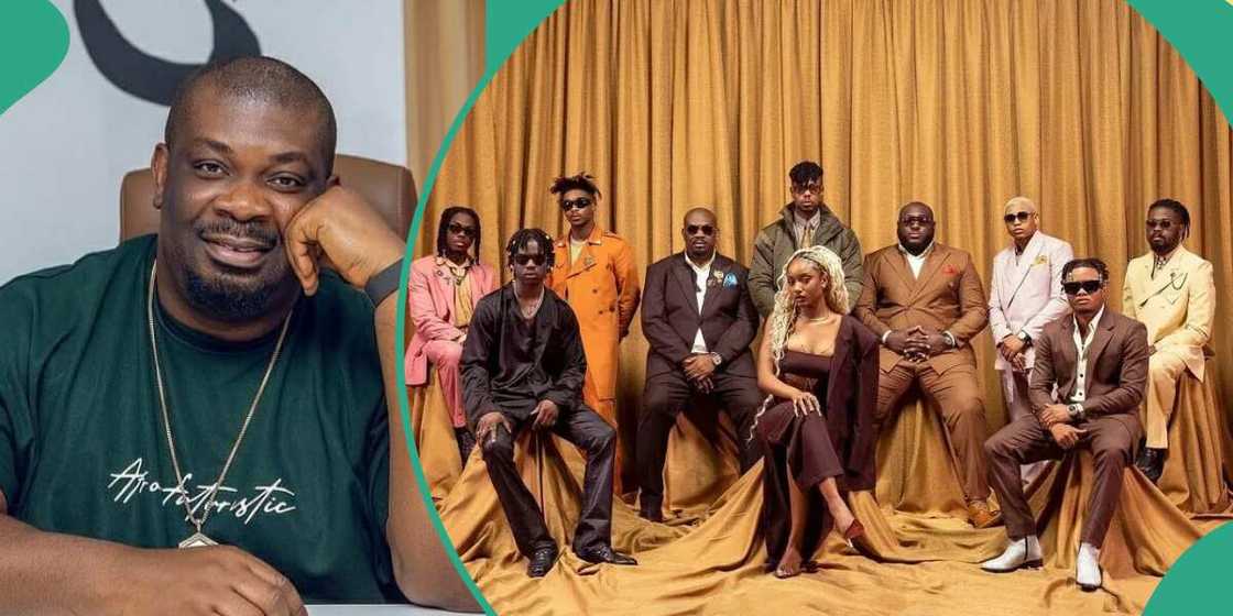 Don Jazzy and the Mavin label artists Don Jazzy and the Mavin label artists