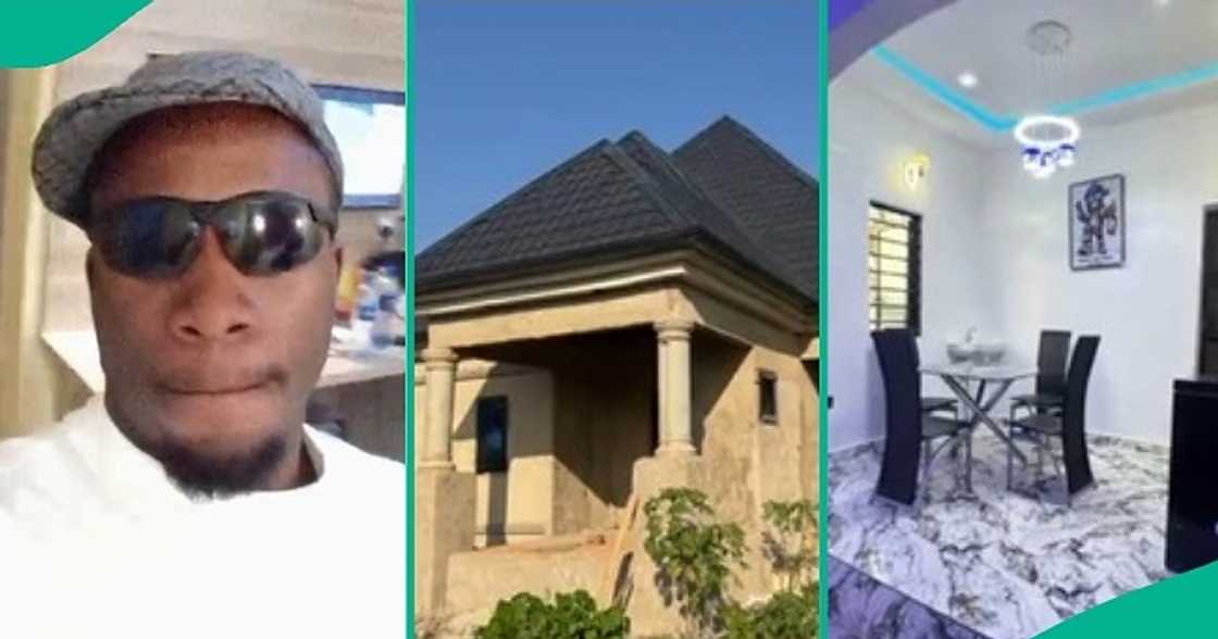 Nigerian man finally completes his magnificent bungalow. Nigerian man finally completes his magnificent bungalow.