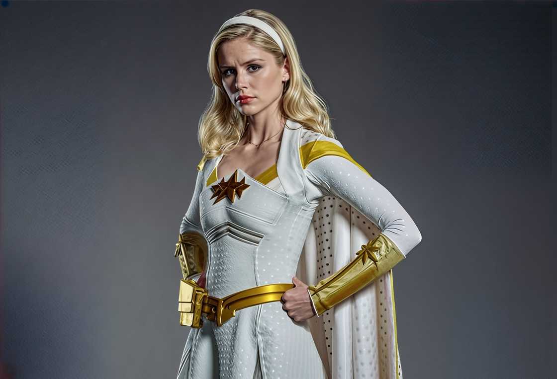 Erin Moriarty portrayed as the character Starlight