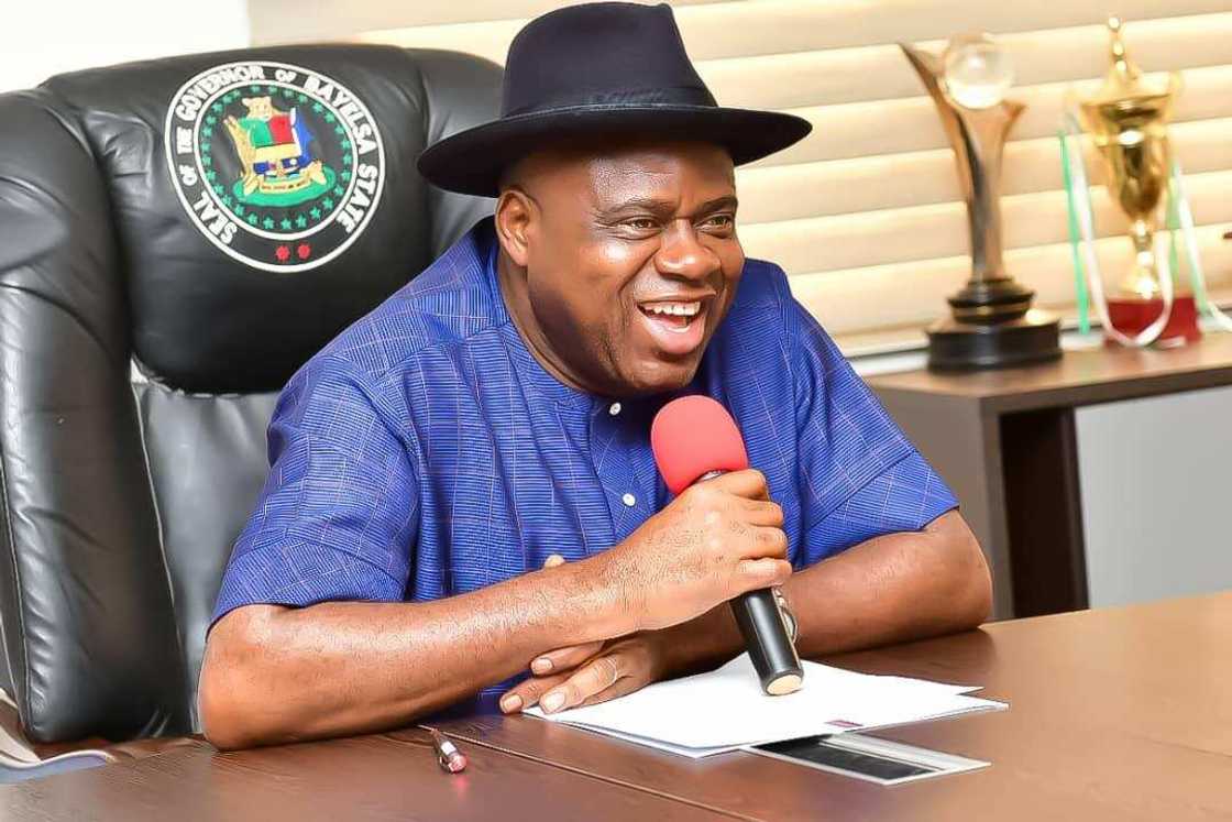 Governor Diri Duoye, Bayelsa state governor, flood