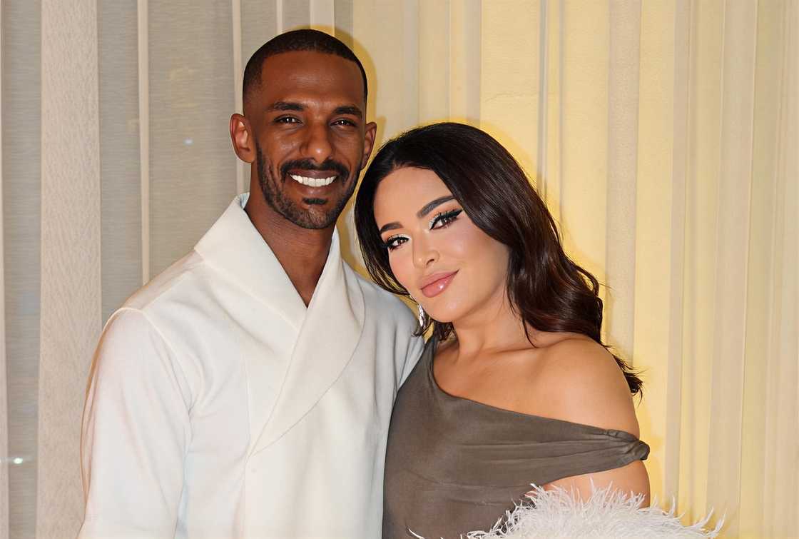 Mona Kattan with husband Hassan Elamin Mona Kattan with husband Hassan Elamin