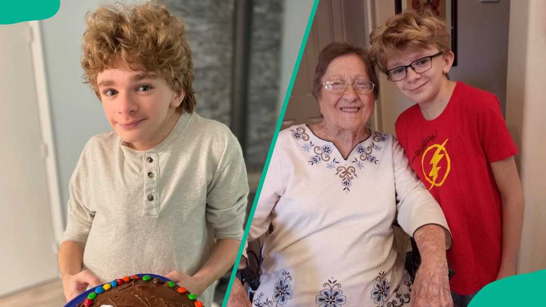 Jeremy T. Thomas with his great great aunty