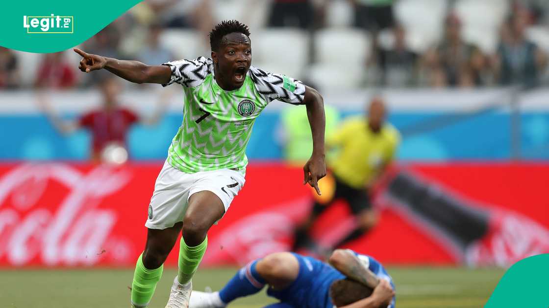 Ahmed Musa, Super Eagles, Eric Chelle. Ahmed Musa, Super Eagles, Eric Chelle.