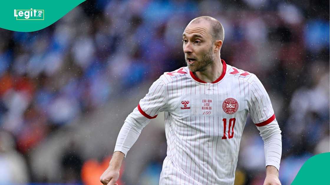 Christian Eriksen, Denmark, DR Congo, Stade Maurice Defresne, Luik, Belgium.