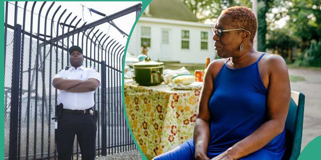 Man, madam, security man, offer Man, madam, security man, offer