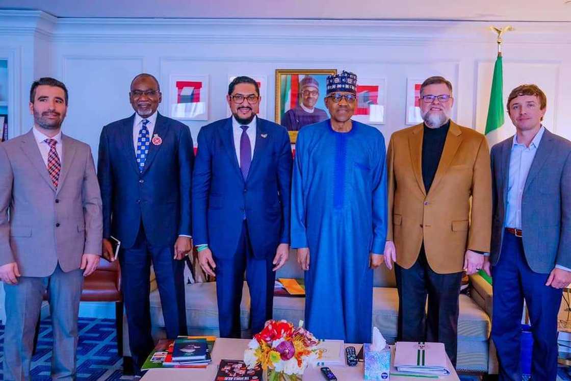 Buhari receives in audience secretary general of Abu Dhabi Forum