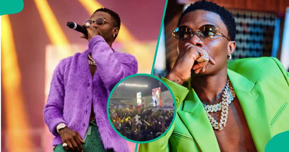 Wizkid and his fans at Lagos show. Wizkid and his fans at Lagos show.