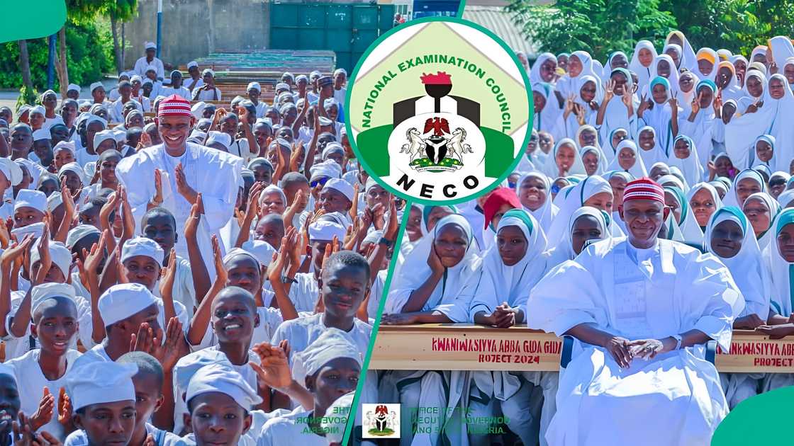 Kano state students, Gov Yusuf celebrate after the state ranks top in the 2025 NECO SSCE results. Kano state students, Gov Yusuf celebrate after the state ranks top in the 2025 NECO SSCE results.