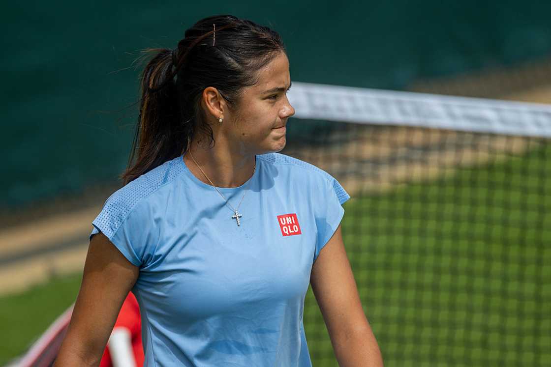 Emma Raducanu at the All England Lawn Tennis and Croquet Club