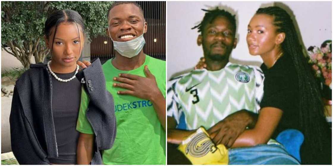 Temi Otedola and admirer. Temi Otedola and admirer.