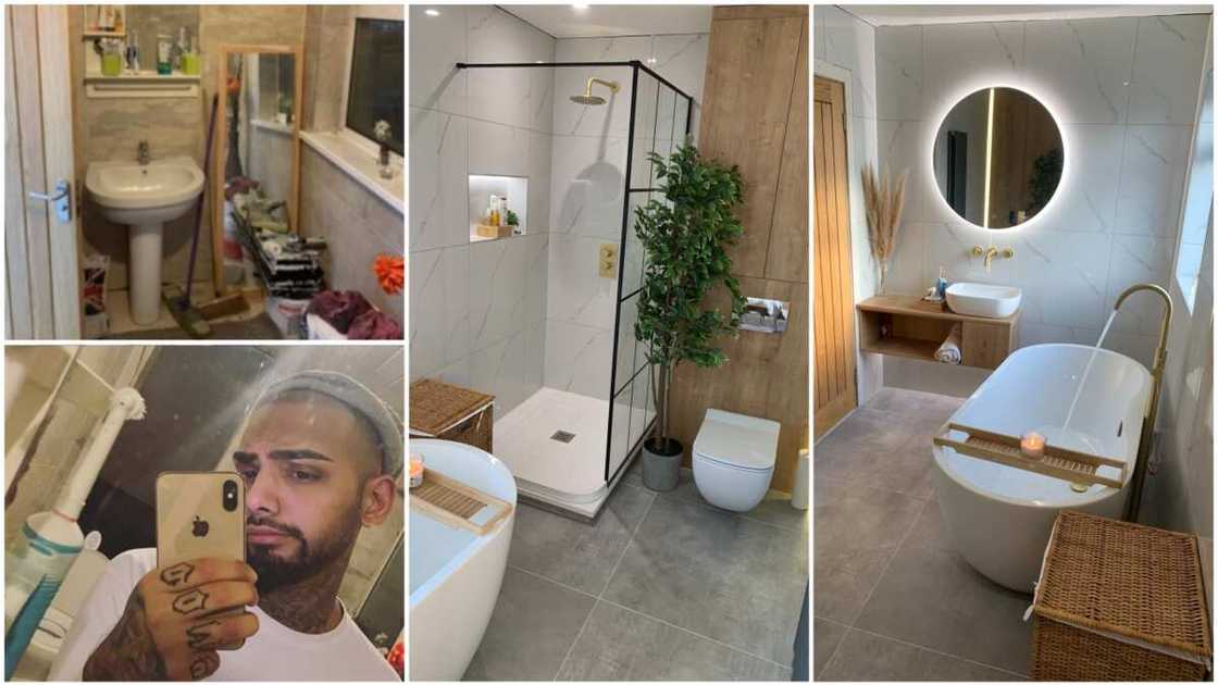 The man's new bathroom looks clean and classy.
Photo source: @Vik41 The man's new bathroom looks clean and classy.
Photo source: @Vik41