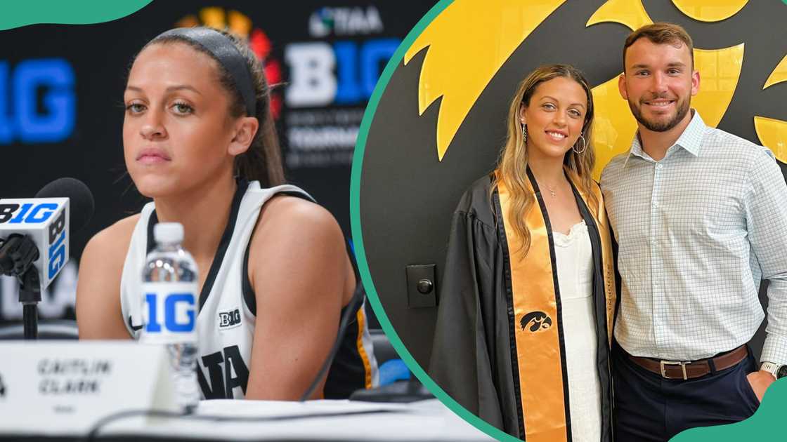 Gabbie Marshall at Target Center in Minneapolis, Minnesota (L). Gabbie and Marshall posing for a photo at her graduation (R) Gabbie Marshall at Target Center in Minneapolis, Minnesota (L). Gabbie and Marshall posing for a photo at her graduation (R)