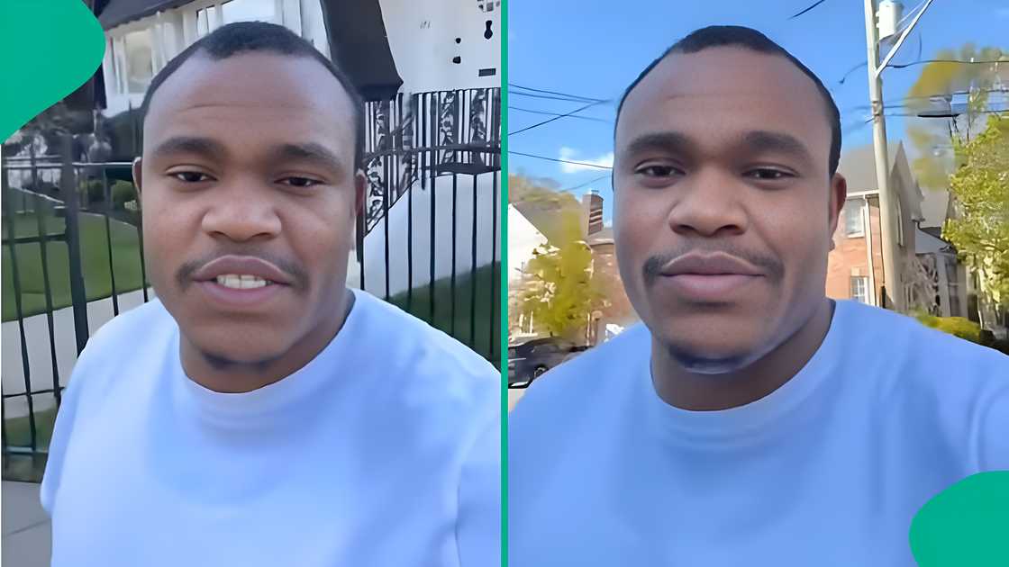 Nigerian man living abroad shows off his surroundings. Nigerian man living abroad shows off his surroundings.