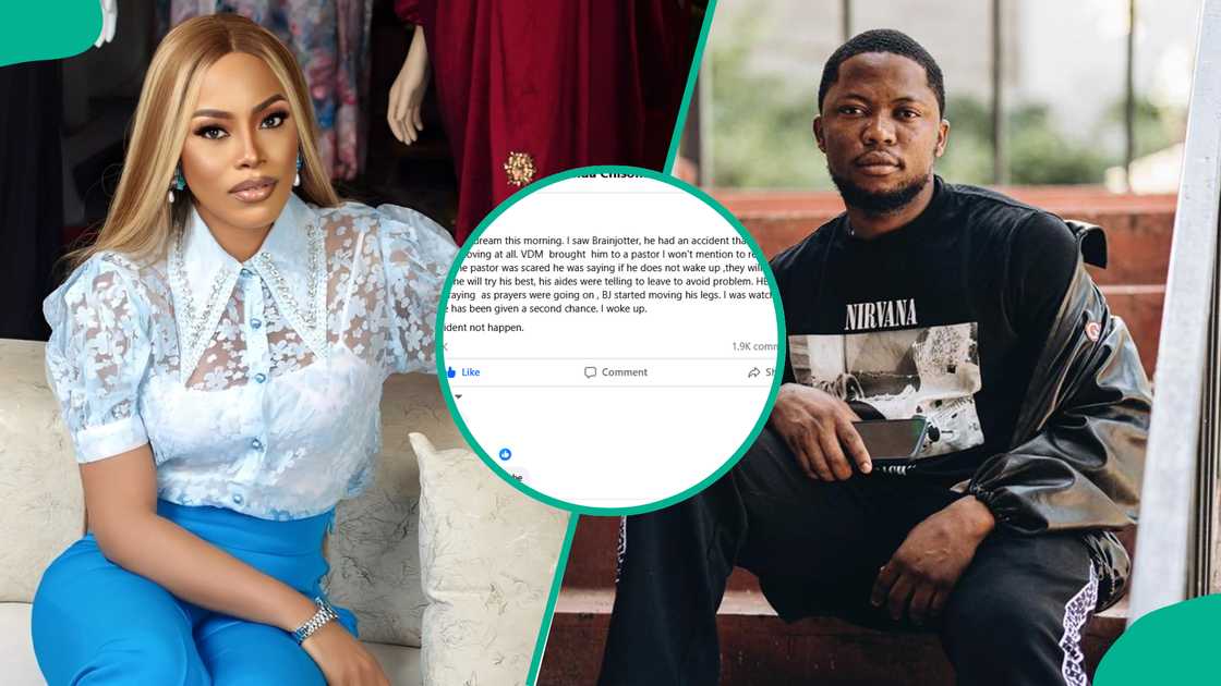 Media personality Amanda Chisom narrates worrying dream she had about comedian Brain Jotter