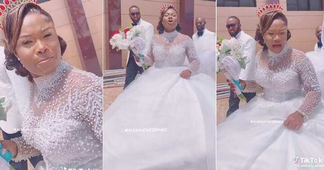Bride hails her husband on wedding day Bride hails her husband on wedding day