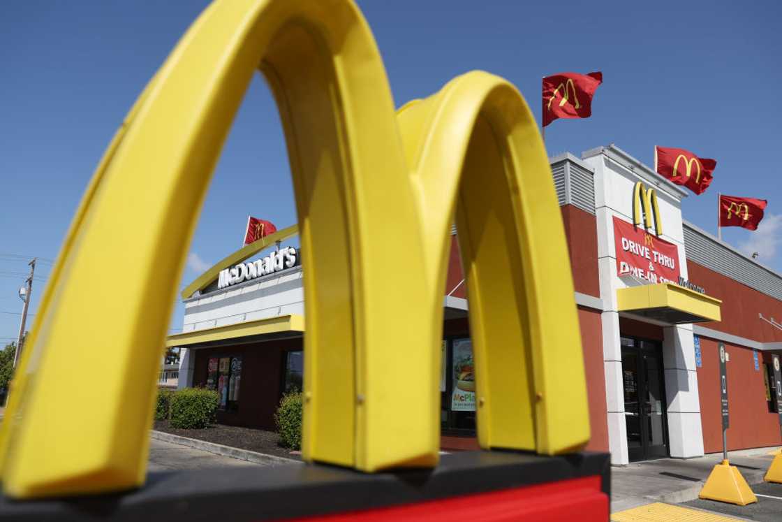 McDonald's restaurant in San Leandro, California. McDonald's restaurant in San Leandro, California.