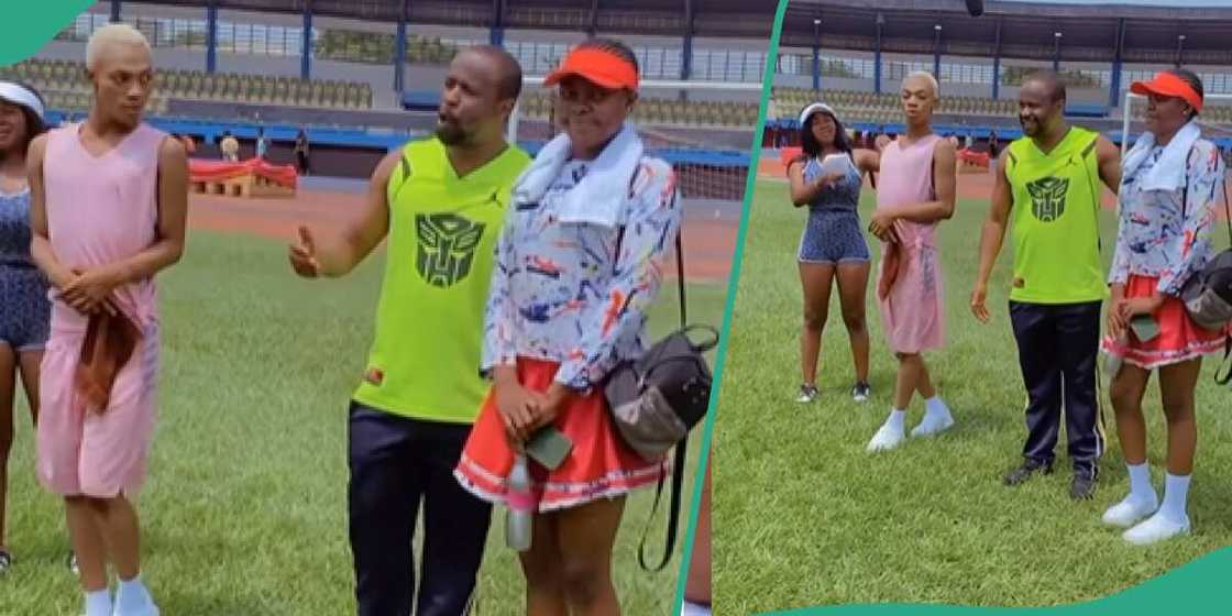 Video of James Brown stylish try to keep an health distance between himself and Zubby Micheal goes viral. Video of James Brown stylish try to keep an health distance between himself and Zubby Micheal goes viral.