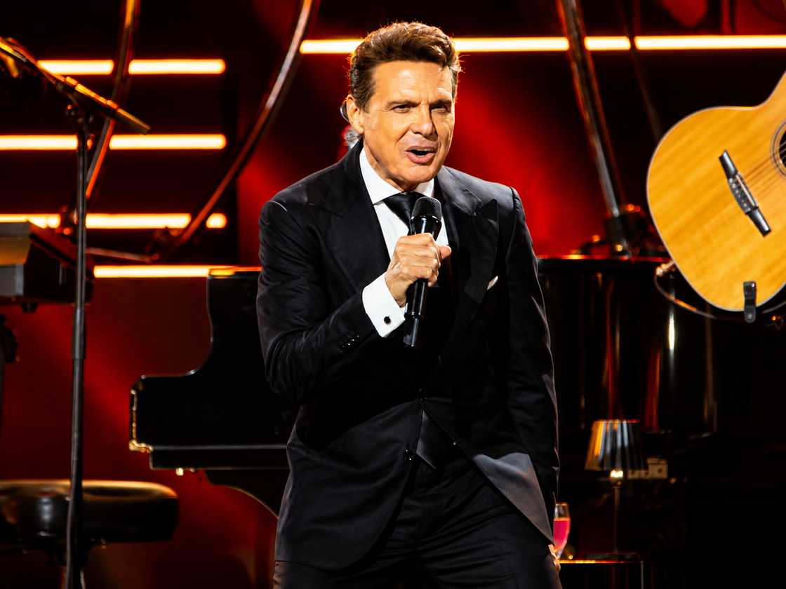 Luis Miguel performs on stage Luis Miguel performs on stage