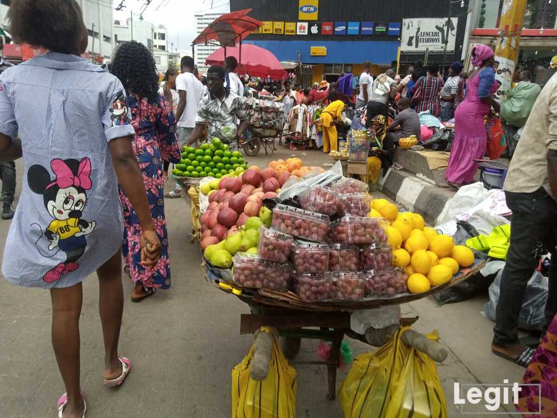 Some of the fruits on display are almost out of season hence they are a bit expensive. Photo credit: Esther Odili