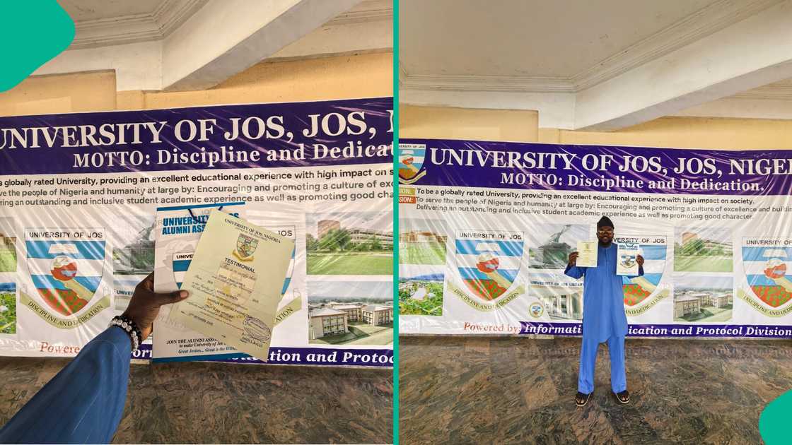 Joy as University of Jos graduate who won 3 awards officially becomes alumnus, flaunts his testimonial Joy as University of Jos graduate who won 3 awards officially becomes alumnus, flaunts his testimonial