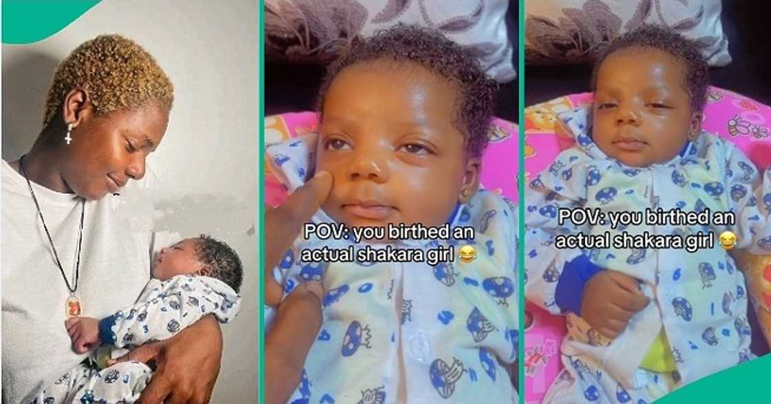 Mum displays little daughter's attitude Mum displays little daughter's attitude