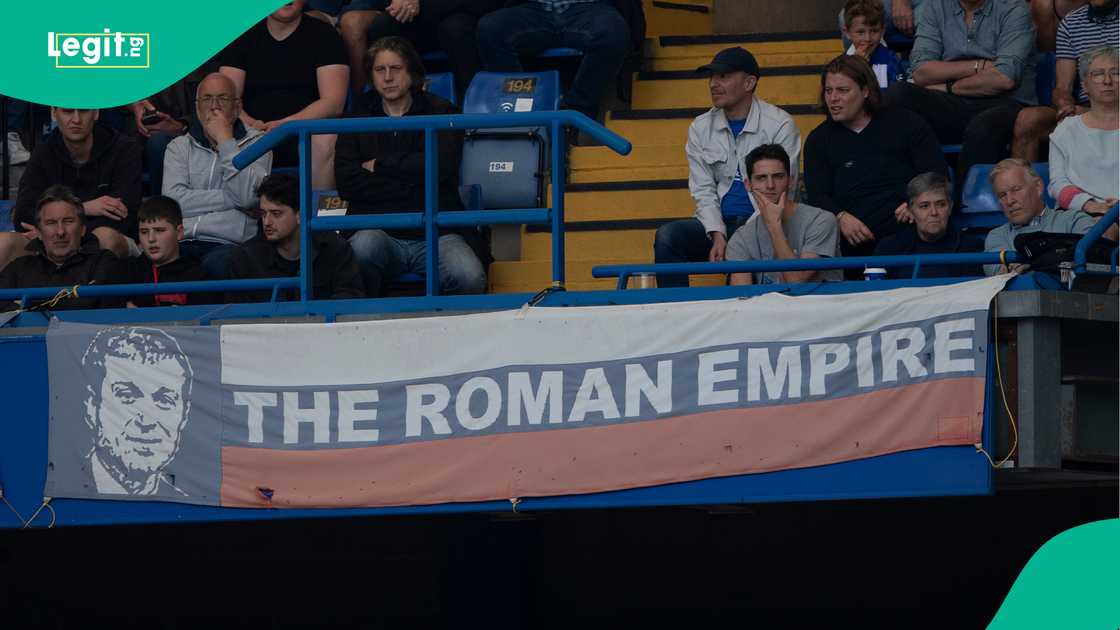 Chelsea, Matthew Harding stand, Stamford Bridge, SW6, London, England. Chelsea, Matthew Harding stand, Stamford Bridge, SW6, London, England.